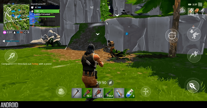 Fortnite Android Gameplay